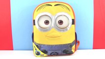 TALKING Minions Surprise Backpack - Minions Movie Mystery Minis, Shopkins 5 pack, Blind Bags