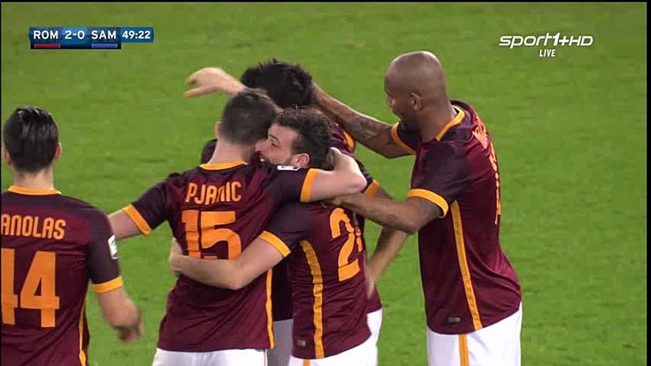 Diego Perotti Goal HD - AS Roma 2-0 Sampdoria - 07-02-2016