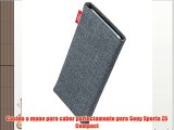 fitBAG Jive Gris - Funda a medida Exterior de tela con forro interno de microfibra para Sony