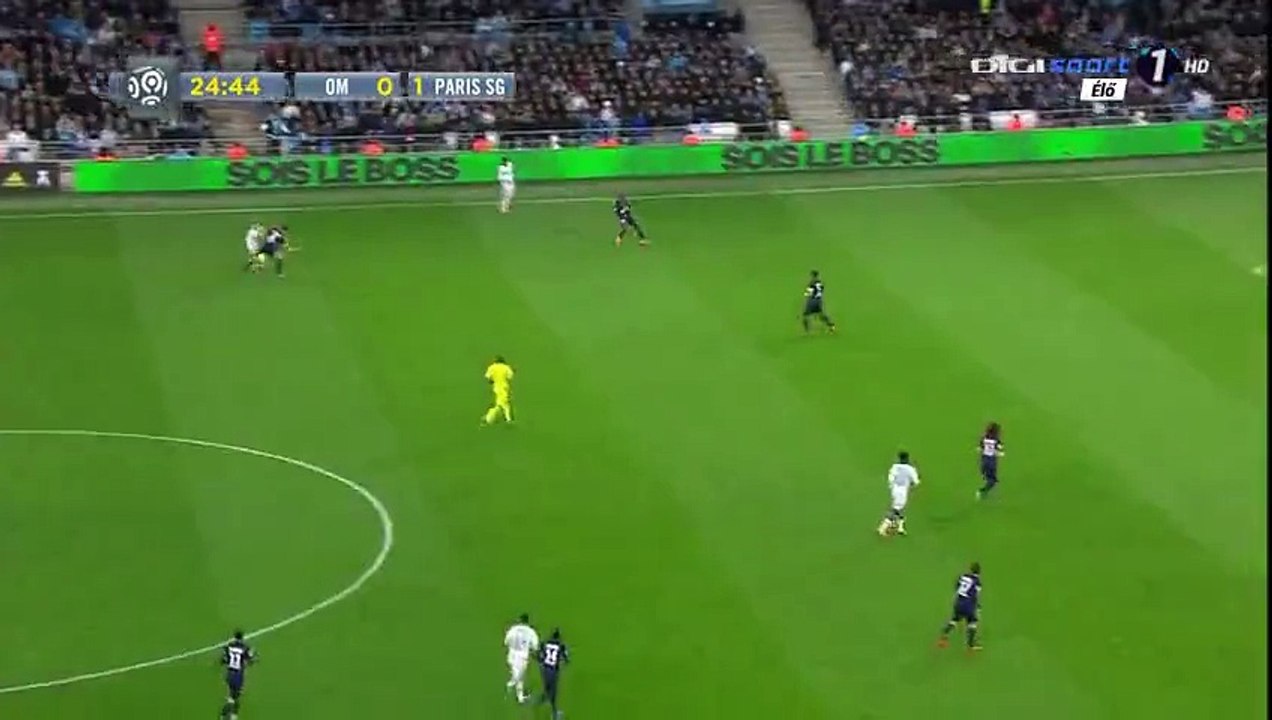 Goal Rémy Cabella - OM VS PSG 1-1 (07-02-2016)
