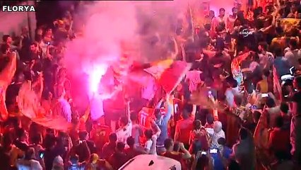 Florya ve Taksim'de Galatasaray coşkusu!