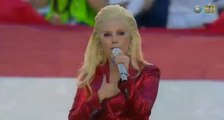 Lady Gaga sings National Anthem @ 2016 Super Bowl Opening -