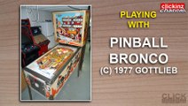 Gottlieb's BRONCO MUSTANG VINTAGE PINBALL FLIPPER ELECTROMECHANIC MACHINE (1977) - ANTIGUO PETACO ELECTROMECANICO EM - Playing/Jugando con FLIPPER BRONCO MUSTANG (1977)