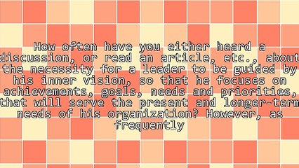 6 Essentials For A Leader's VISION