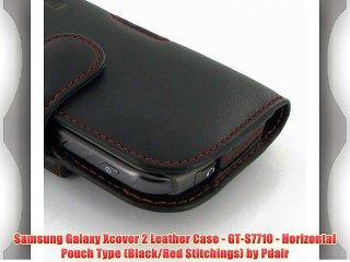 Descargar video: Samsung Galaxy Xcover 2 Leather Case - GT-S7710 - Horizontal Pouch Type (Black/Red Stitchings)