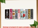 Funda Gel Flexible bq Aquaris E6 BeCool Patchwork Wood [  1 Protector Cristal Vidrio Templado