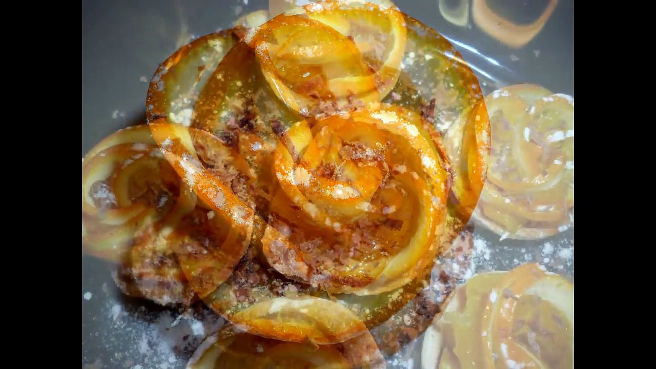 Цветы из апельсина. Украшения из фруктов. Как красиво нарезать апельсин. Decorations of fruits