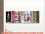 Funda Gel Flexible Huawei Ascend G7 BeCool Flowers Collection Vintage White [  1 Protector