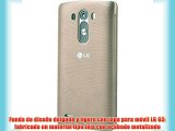 LG Flip Cover - Funda para LG G3 (con círculo central) dorado