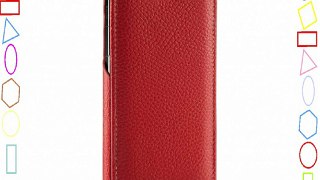 StilGut UltraSlim Case funda de cuero genuino para el Sony Xperia Z1 plegable rojo