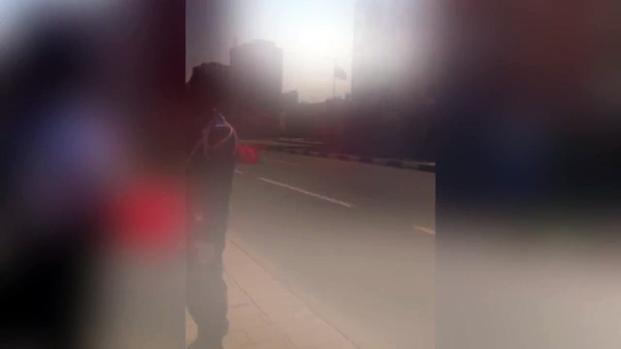 حادث أثناء مرور الملك le roi mohamed 6 à laayoun