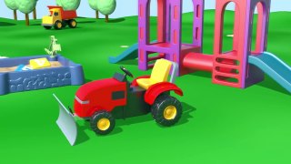 3D çizgi film - İş makineleri çocuk parkında tüm bölümler bir arada (Full HD)