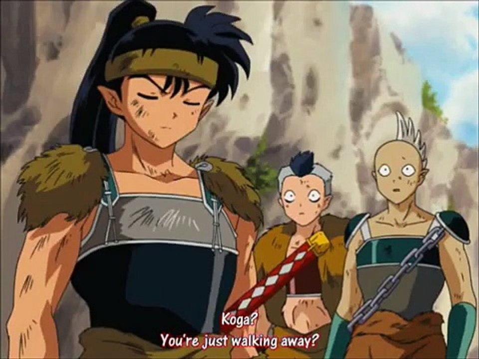 Inuyasha and Koga are saying STUPID