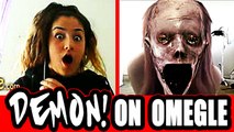 Demon Girl Scares Video Chatters - Scary Prank on Omegle (Trolling)