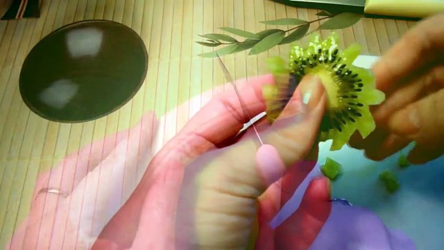 Грибы из фруктов! Украшения из фруктов! Mushrooms of fruits! Decoration of fruit!