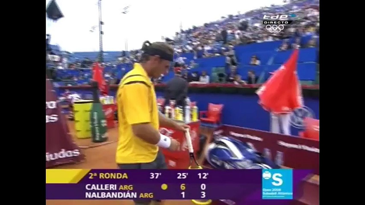 2008 Open Sabadell Atlántico Barcelona - 2nd Round (Agustin Calleri vs David Nalbandian) Set 2
