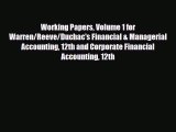 [PDF Download] Working Papers Volume 1 for Warren/Reeve/Duchac's Financial & Managerial Accounting