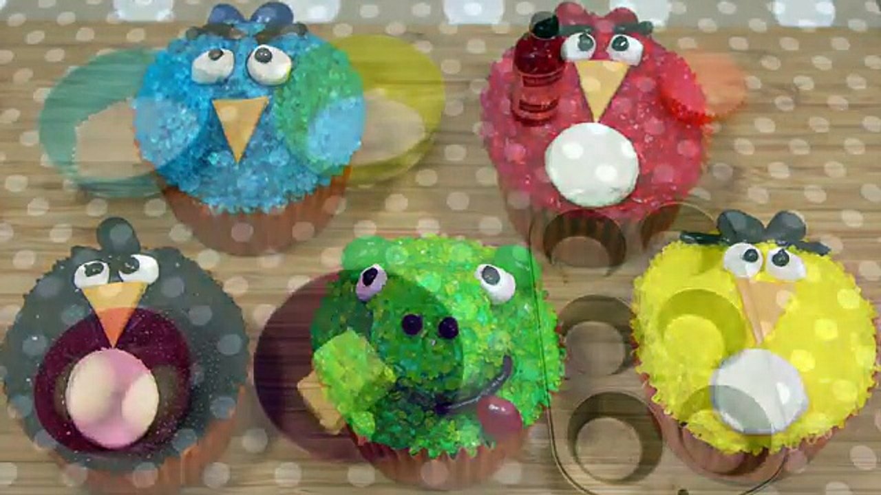 Angry Birds Movie Cupcakes Recipe - Learn How To Bake - Fun Food for Kids by HooplaKidz Recipes -