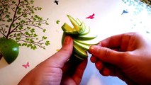 Украшения из яблока! Веер! Decoration of apple! Украшения из фруктов! Decoration of fruits!