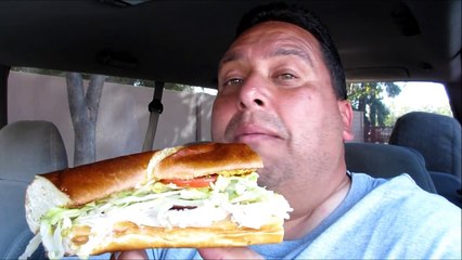 Quiznos Turkey & Brown Mustard Pretzel Sub! REVIEW