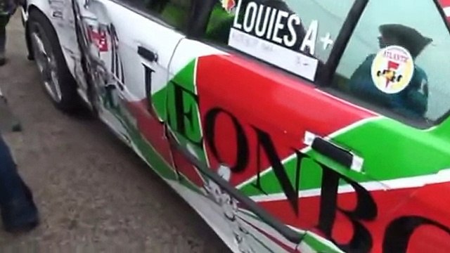 Авто ралли - аварии, не везучий столб