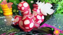 Art In Super Mario's Radish Mushroom _ Radish Flowers - Vegetable Carving Garnish