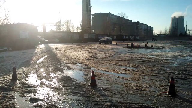 Борьба со сносом передней оси на Volkswagen Passat B7 (зимний тренинг) Киев. carbon.co.ua