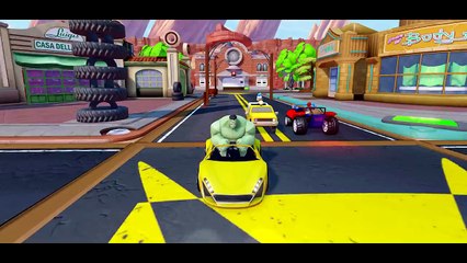 FUNNY Fat HULK & Big DONALD DUCK playing with SPIDERMAN !