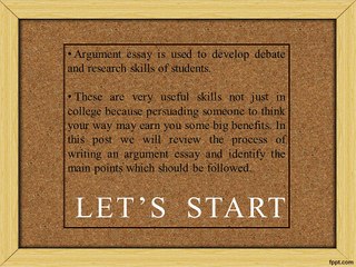 How to Write an Argumentative Essay
