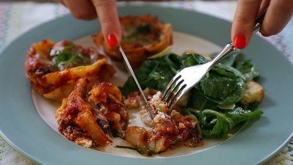 Back to School Recipes - How to Make Lasagna Cupcakes