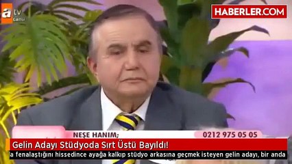 Gelin Adayı Stüdyoda Sırt Üstü Bayıldı!