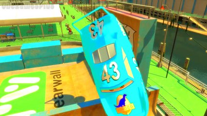 Thomas and Friends Toy Trains and Dinoco King 43 jump Ramp The Muffin man