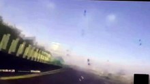 Watch_Awful moment driver is thrown across road from spinning car - 2016 HD