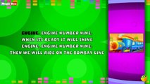 Engine Number Nine Karaoke Version With Lyrics Cartoon/Animated English Nursery Rhymes For
