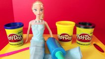 Frozen Elsa Play Doh Dress Batman Bat Girl with ToysReviewToys Super Olaf by DisneyCarToys