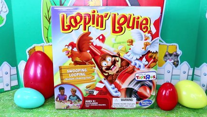 Loopin Louie Board Game Challenge Family Fun Night + Surprise Toys & Eggs DisneyCarToys