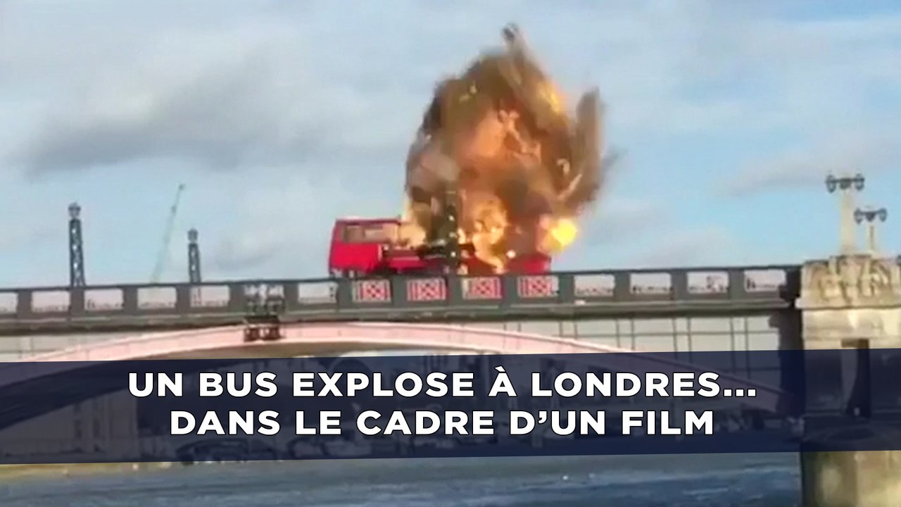 Un bus explose à Londres pour le tournage d'un film, panique sur Internet