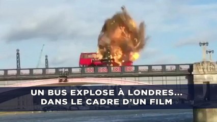 Un bus explose à Londres pour le tournage d'un film, panique sur Internet