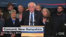 Bernie Sanders interrupts his press conference to help a man who fainted.