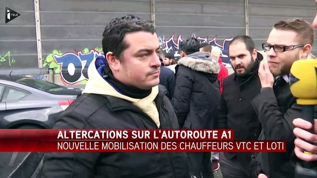 Tensions entre des chauffeurs de VTC et des policiers sur l'A1