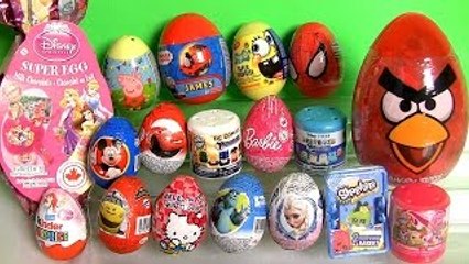 Chupa Chups Surprise Kinder Egg Disney Frozen Peppa Pig Play Dough Harry Potter Minecraft