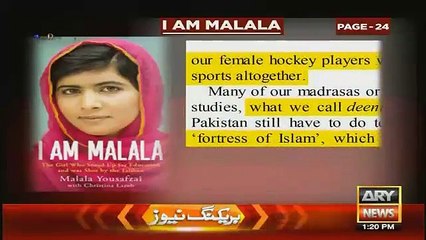 What Malala Written Against Army & Islam In Her Book