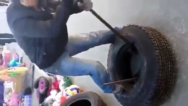 ОБАЛДЕТЬ КАК КИТАЙЦЫ ПРОВОЗЯТ ШИНЫ