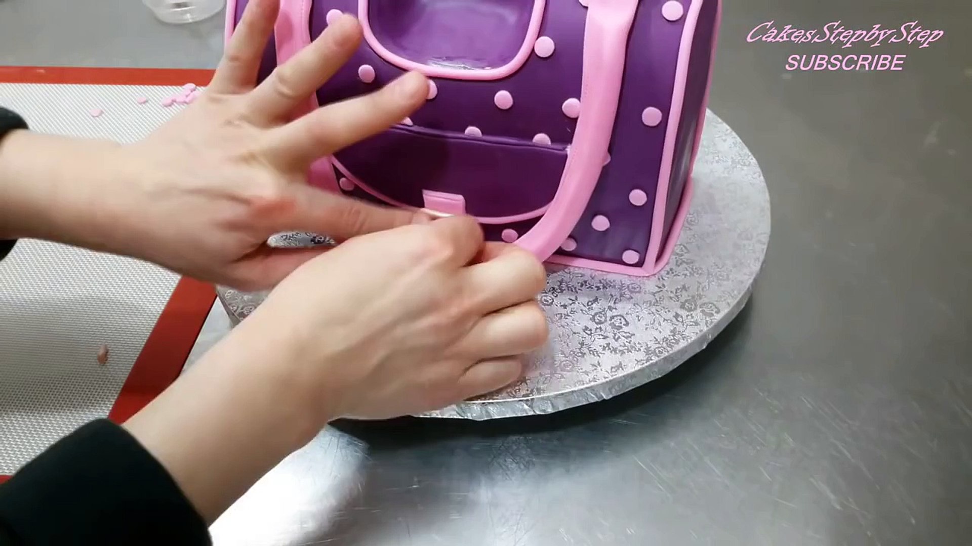 Handbag Style Pet Carrier Cake - How To by CakesStepbyStep