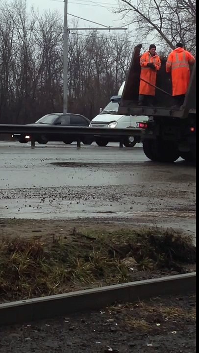 Russian road repair