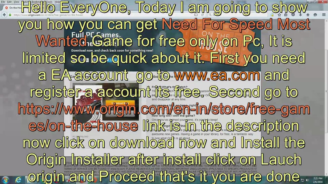 How To Download Need For Speed Most Wanted 2012 Game For Free Full version Offer is Limited, EA