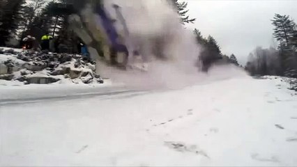 Жёсткое сальто на ралли