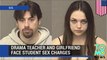 Three-way relationship  Drama teacher and girlfriend charged over throuple with student - TomoNews