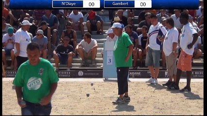 International à pétanque d'Ajaccio 2015 : Quart N'Diaye VS Gambert