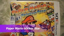 Review Paper Mario Sticker Star Nintendo 3DS luigi princess peach Bowser Toad goomba